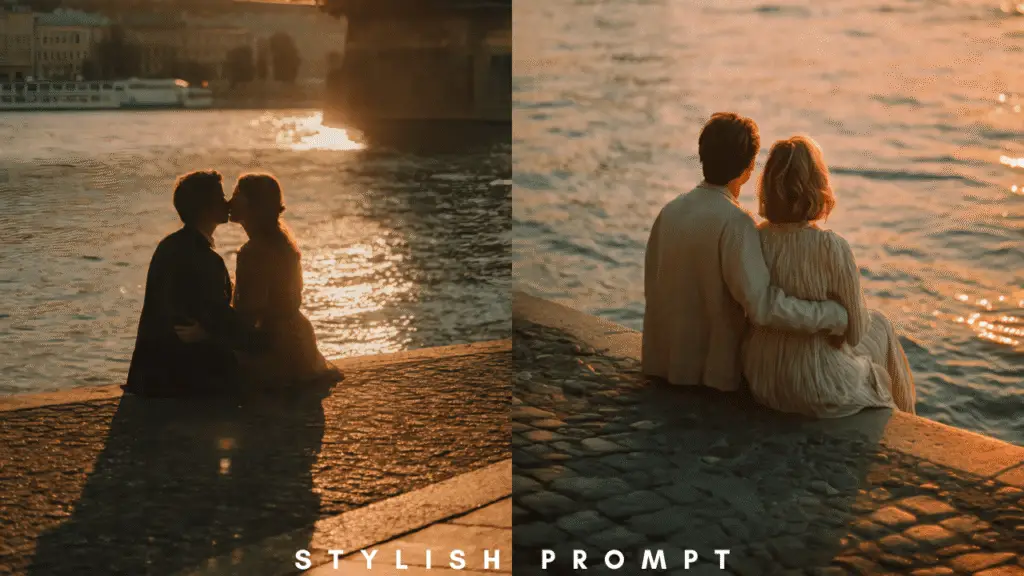 Create a Golden Hour Romantic Photo with AI