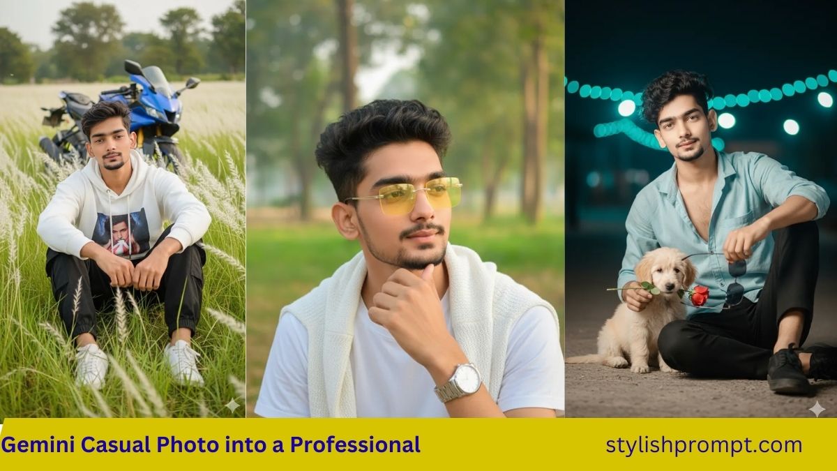 13 Gemini Casual Photo into a Professional Portrait